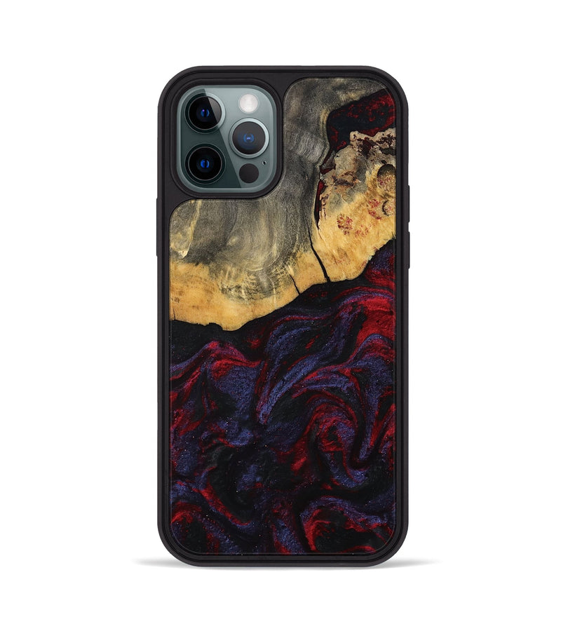 iPhone 12 Pro Wood Phone Case - Camren (Red, 802174)