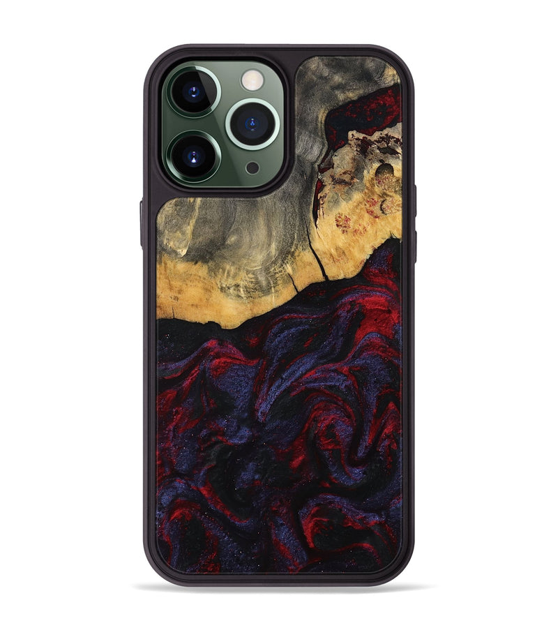 iPhone 13 Pro Max Wood Phone Case - Camren (Red, 802174)