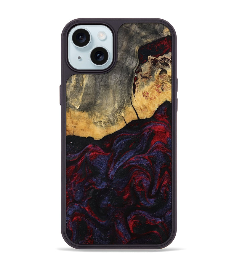 iPhone 15 Plus Wood Phone Case - Camren (Red, 802174)