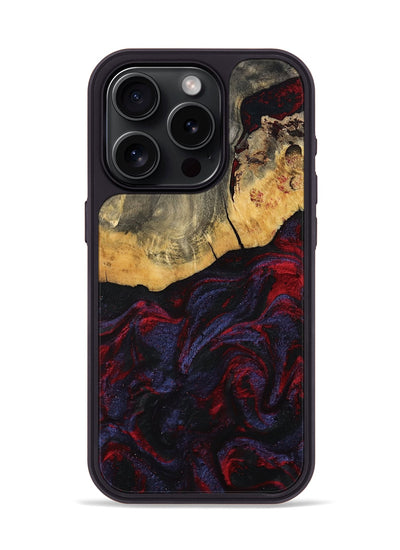 iPhone 15 Pro Wood Phone Case - Camren (Red, 802174)