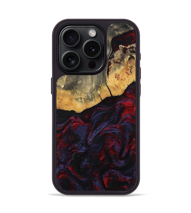 iPhone 15 Pro Wood Phone Case - Camren (Red, 802174)