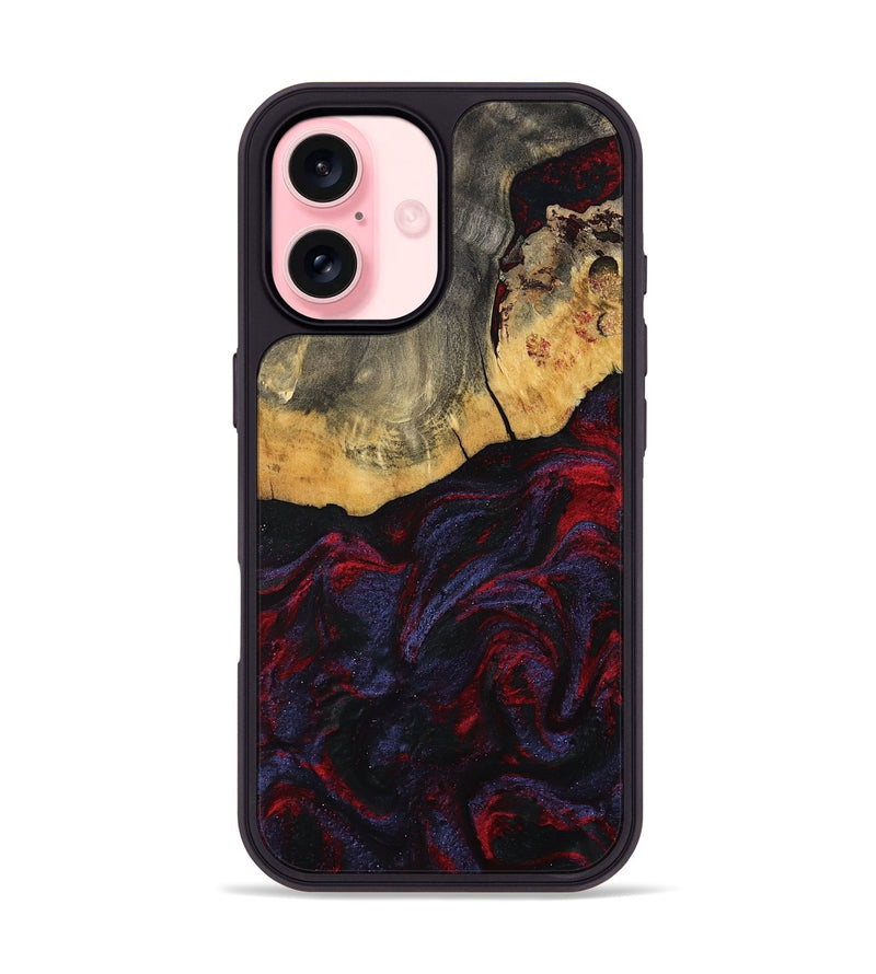 iPhone 16 Wood Phone Case - Camren (Red, 802174)