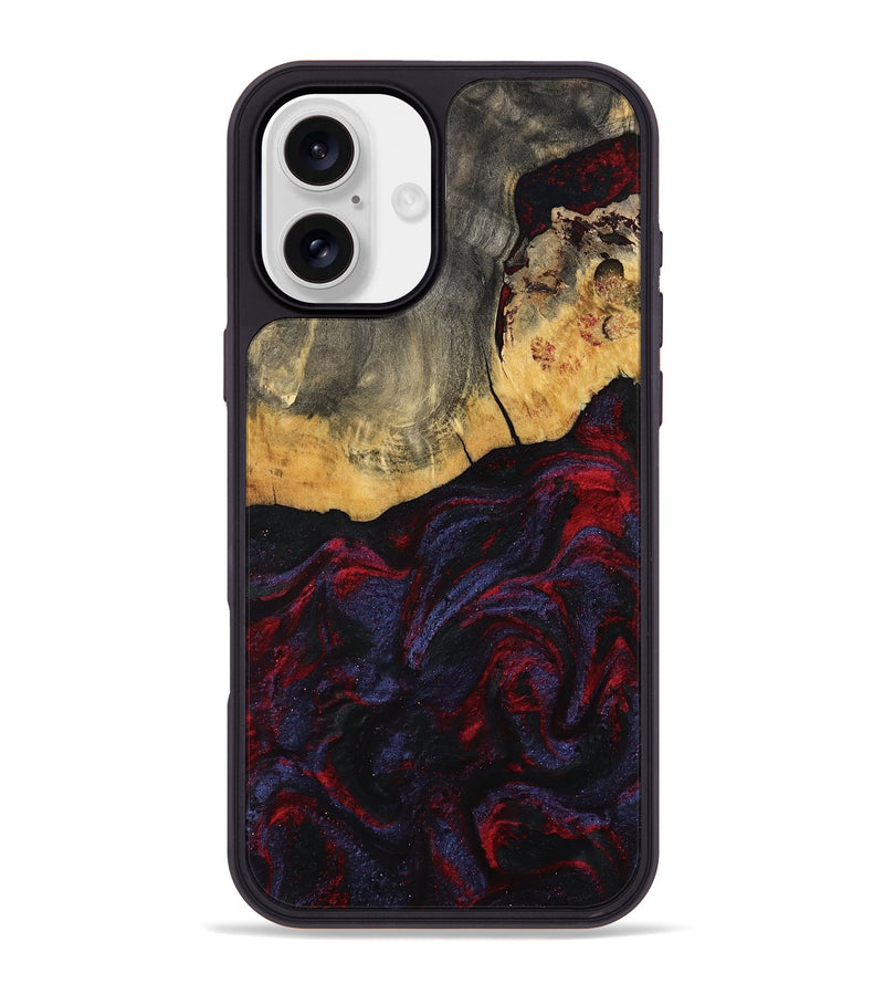 iPhone 16 Plus Wood Phone Case - Camren (Red, 802174)