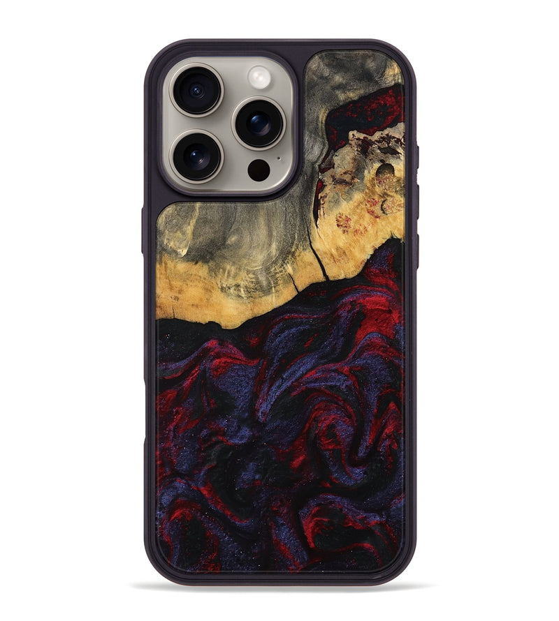 iPhone 16 Pro Max Wood Phone Case - Camren (Red, 802174)