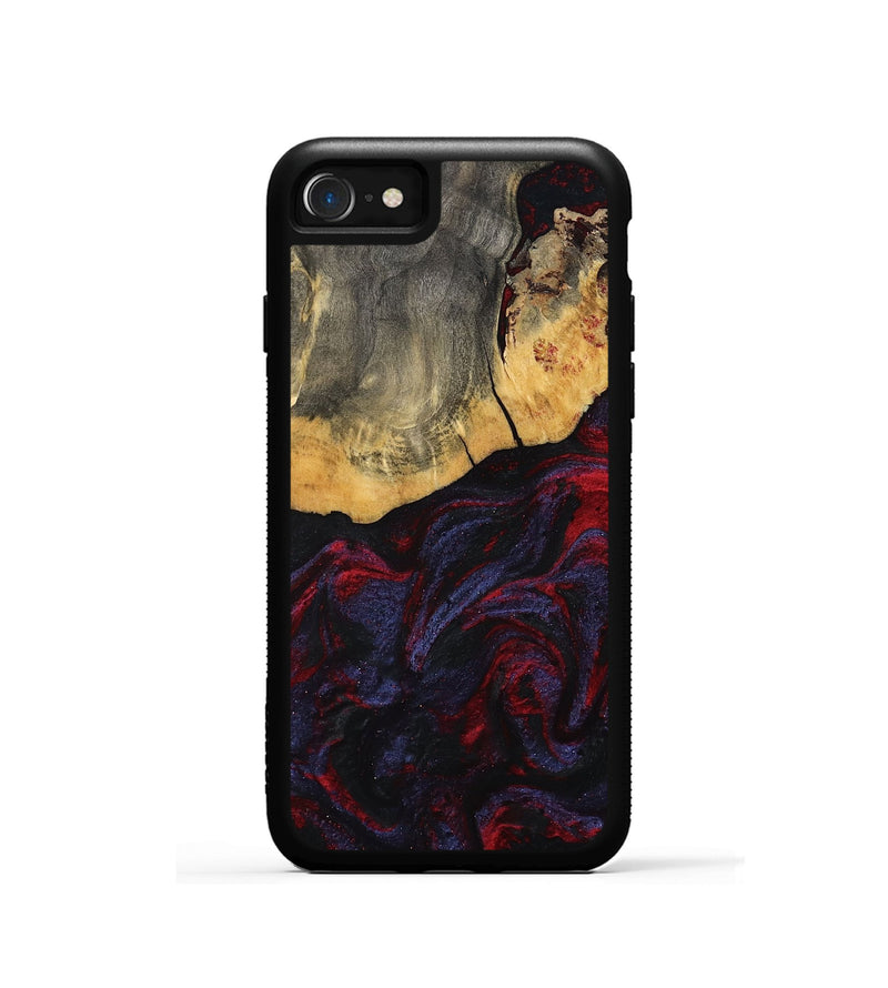 iPhone SE Wood Phone Case - Camren (Red, 802174)