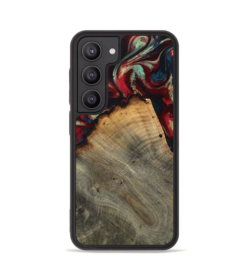 Galaxy S23 Wood Phone Case - Marlon (Red, 802175)