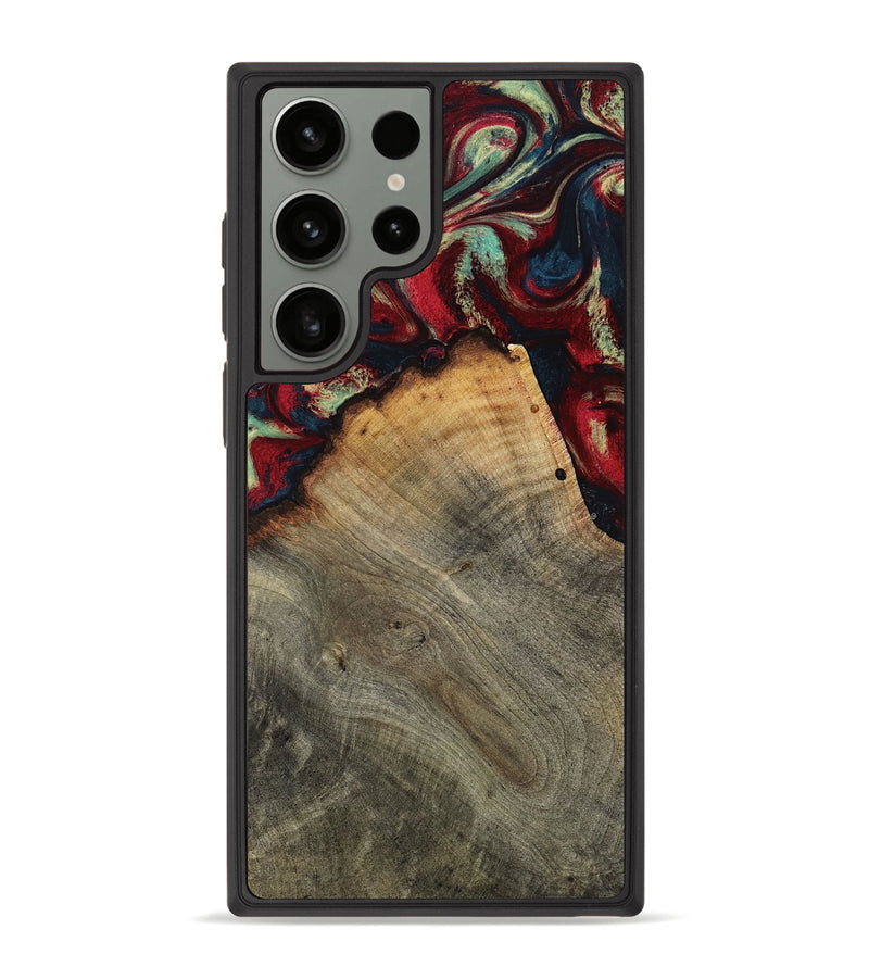 Galaxy S23 Ultra Wood Phone Case - Marlon (Red, 802175)