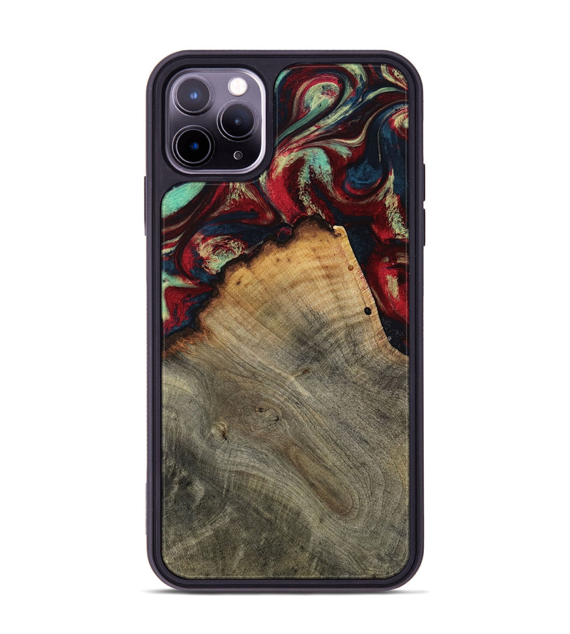 iPhone 11 Pro Max Wood Phone Case - Marlon (Red, 802175)