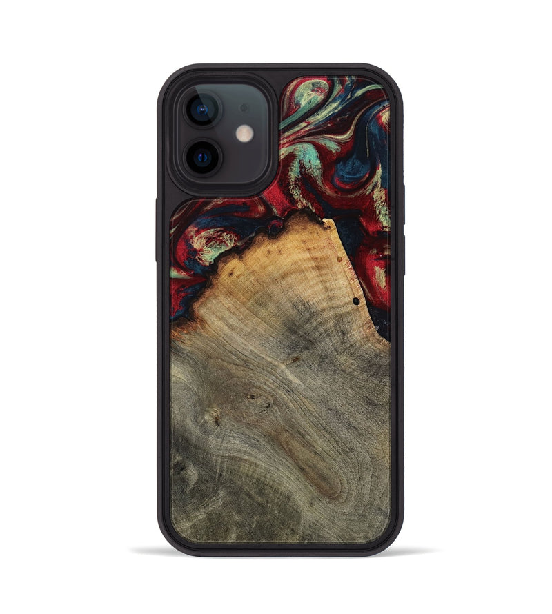 iPhone 12 Wood Phone Case - Marlon (Red, 802175)