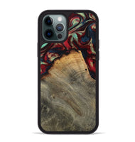 iPhone 12 Pro Max Wood Phone Case - Marlon (Red, 802175)