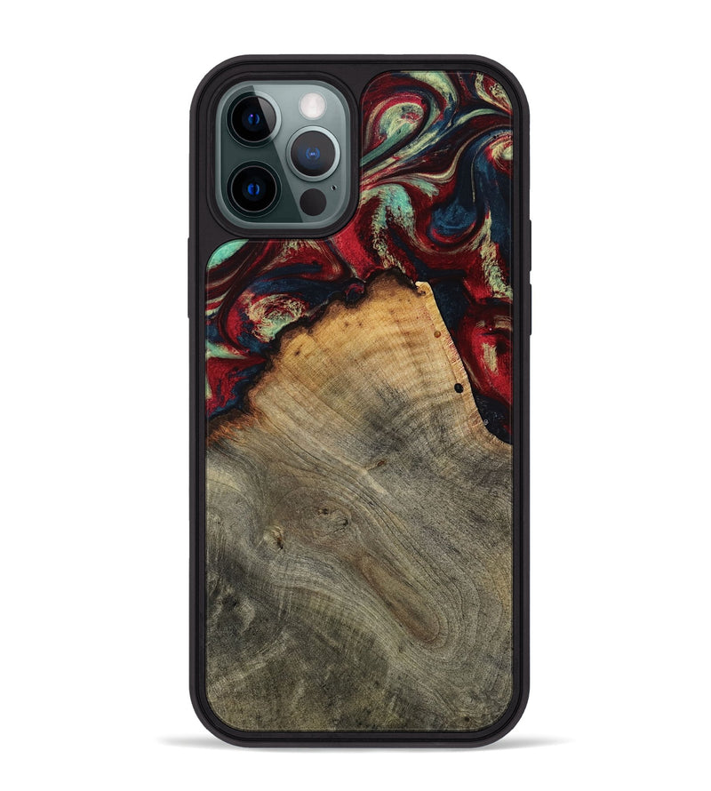 iPhone 12 Pro Max Wood Phone Case - Marlon (Red, 802175)