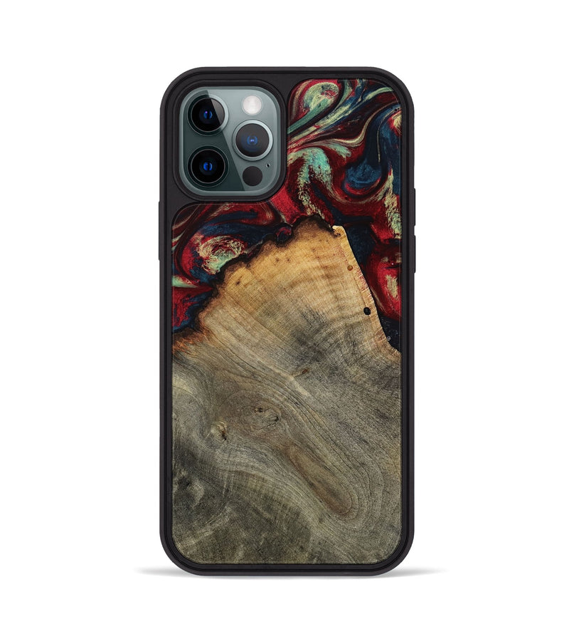 iPhone 12 Pro Wood Phone Case - Marlon (Red, 802175)