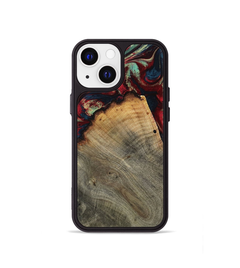 iPhone 13 mini Wood Phone Case - Marlon (Red, 802175)