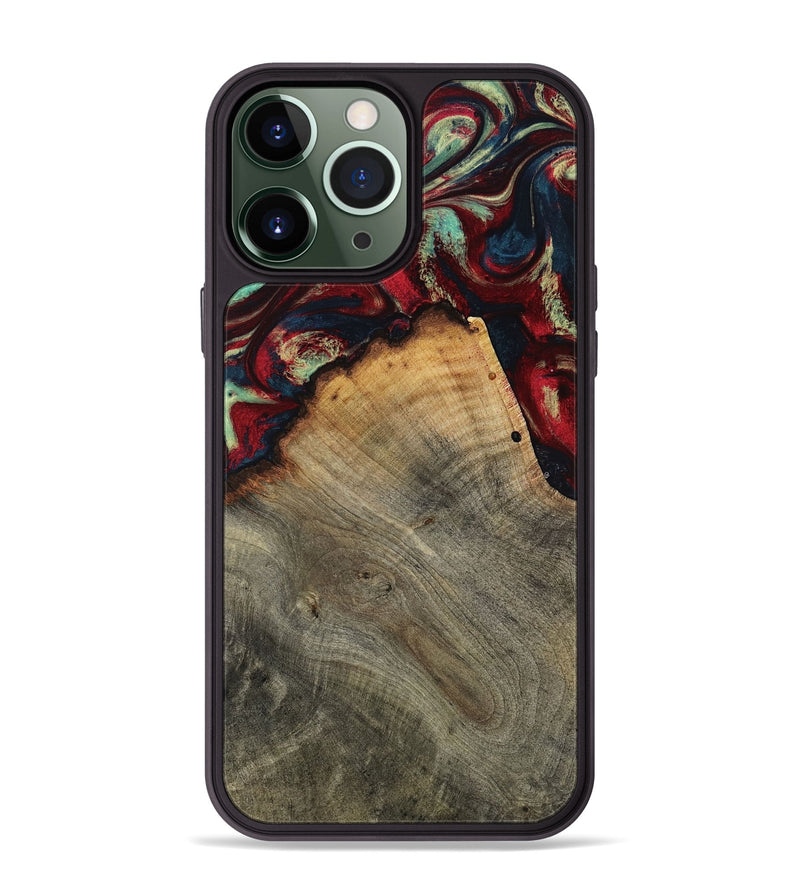 iPhone 13 Pro Max Wood Phone Case - Marlon (Red, 802175)