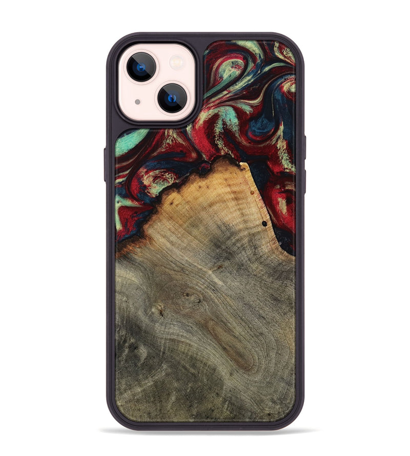 iPhone 14 Plus Wood Phone Case - Marlon (Red, 802175)