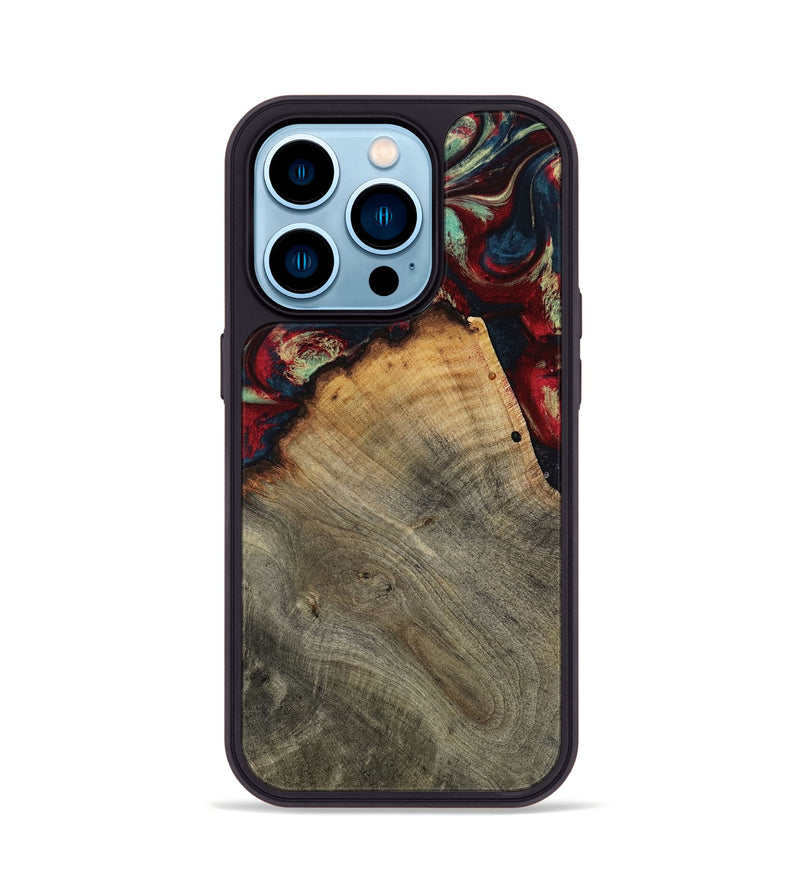 iPhone 14 Pro Wood Phone Case - Marlon (Red, 802175)