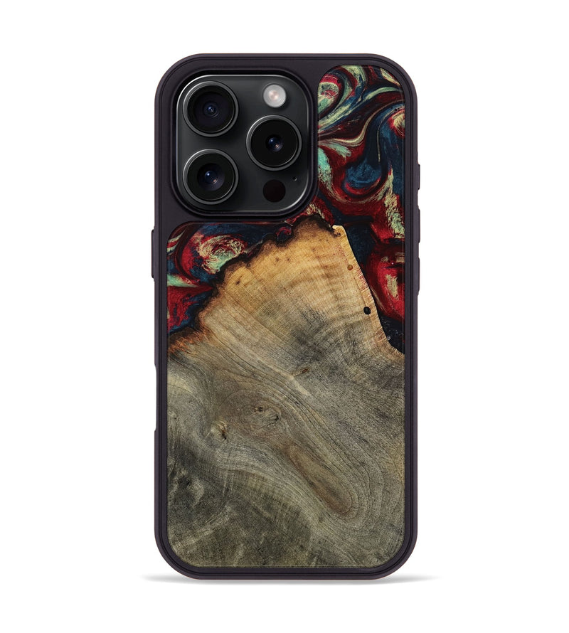 iPhone 16 Pro Wood Phone Case - Marlon (Red, 802175)