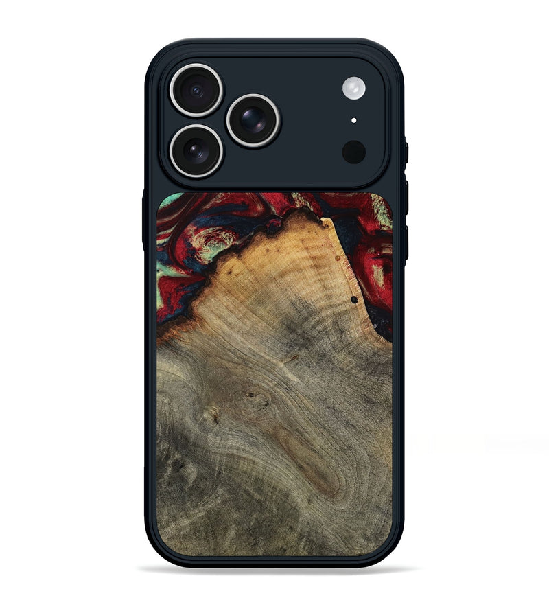 iPhone 17 Pro Max Wood Phone Case - Marlon (Red, 802175)