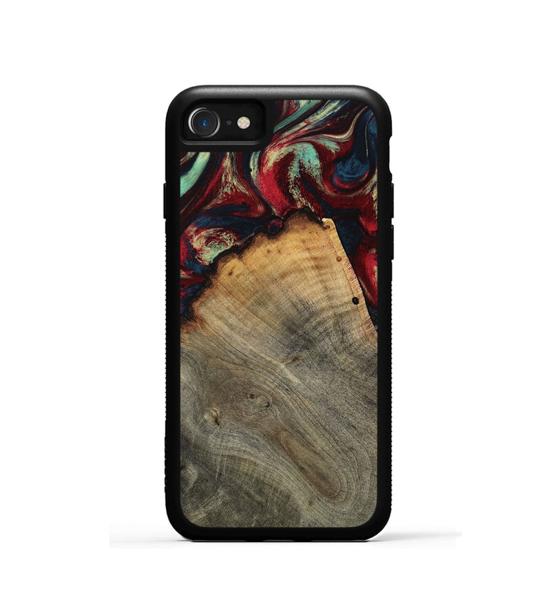 iPhone SE Wood Phone Case - Marlon (Red, 802175)