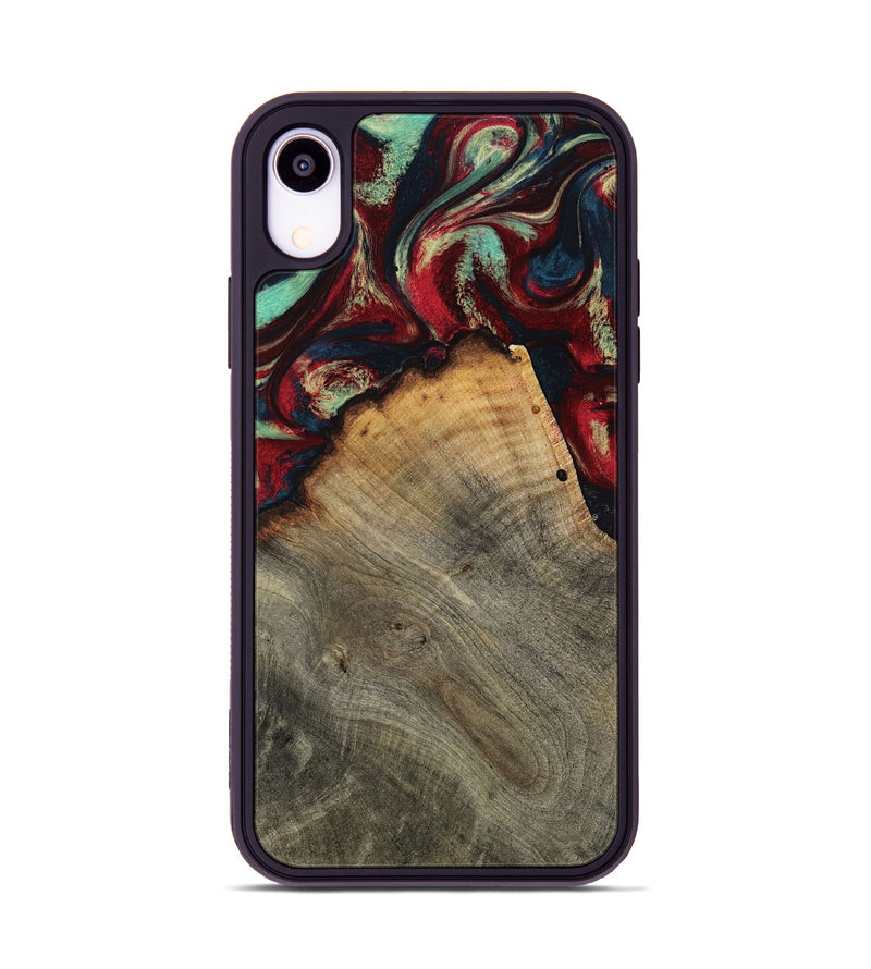 iPhone Xr Wood Phone Case - Marlon (Red, 802175)