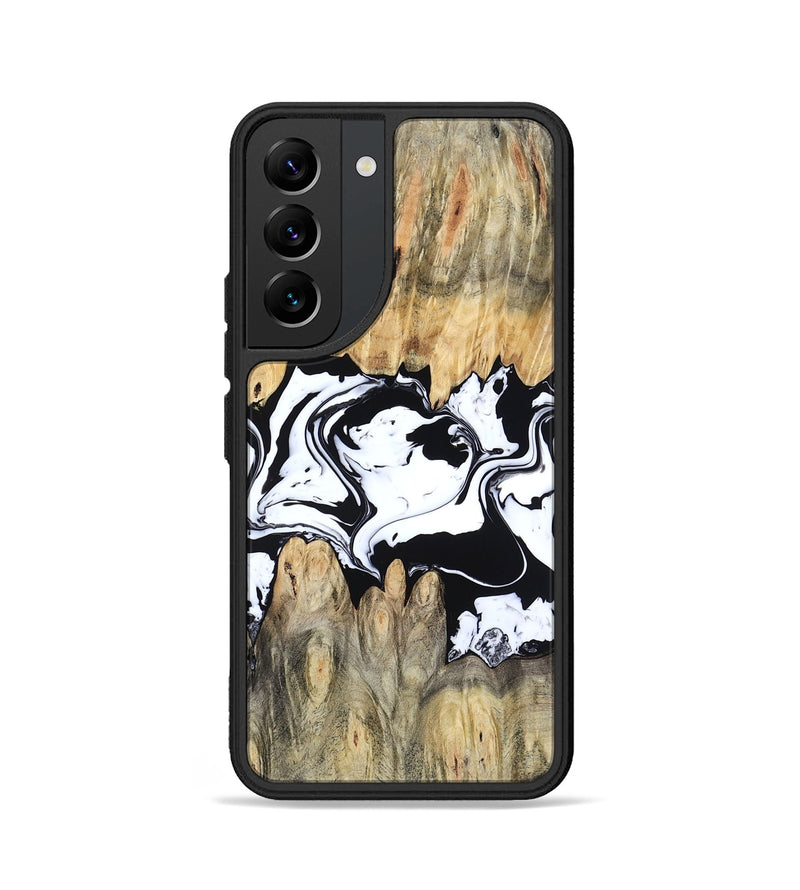 Galaxy S22 Wood Phone Case - Norris (Black & White, 802176)