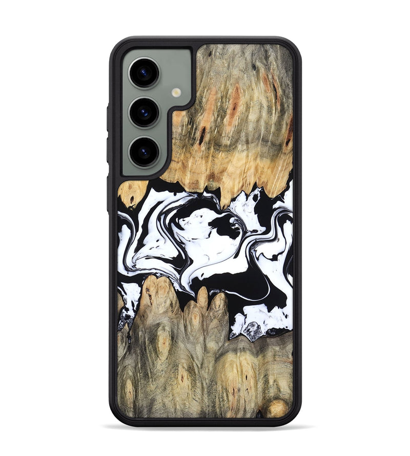 Galaxy S24 Plus Wood Phone Case - Norris (Black & White, 802176)