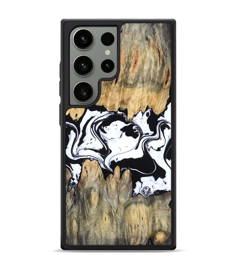 Galaxy S24 Ultra Wood Phone Case - Norris (Black & White, 802176)