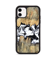 iPhone 11 Wood Phone Case - Norris (Black & White, 802176)