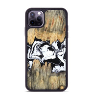 iPhone 11 Pro Max Wood Phone Case - Norris (Black & White, 802176)