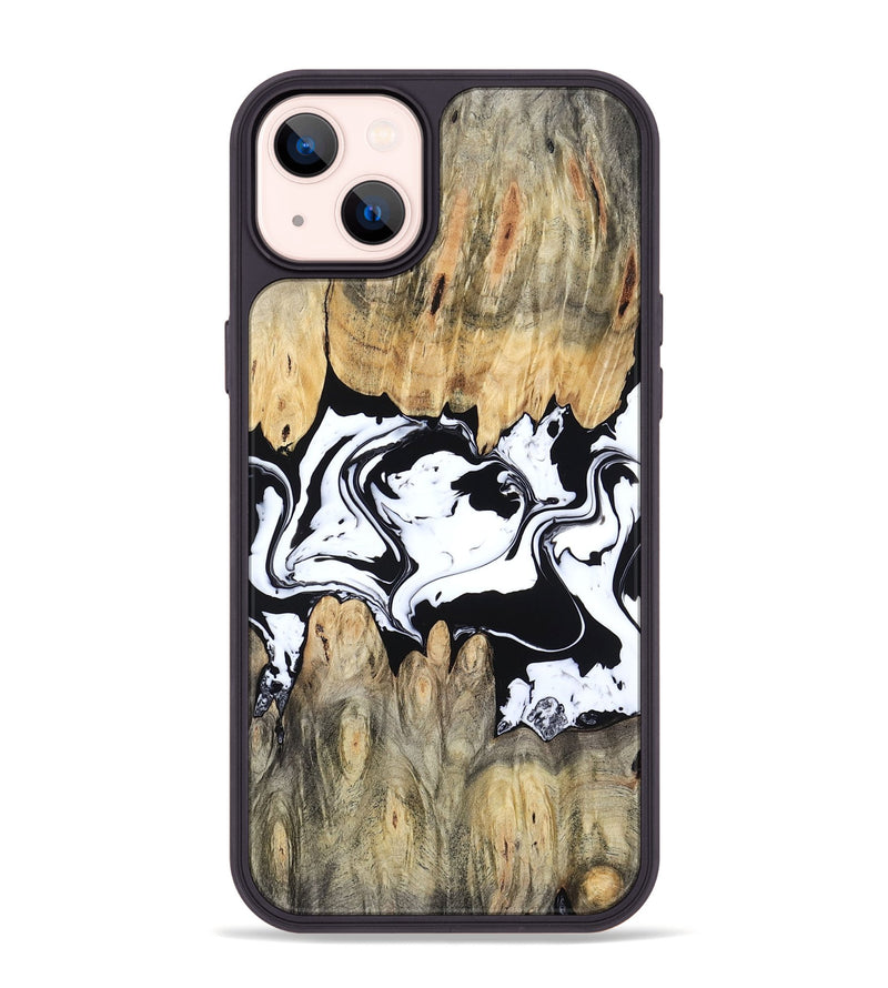 iPhone 14 Plus Wood Phone Case - Norris (Black & White, 802176)