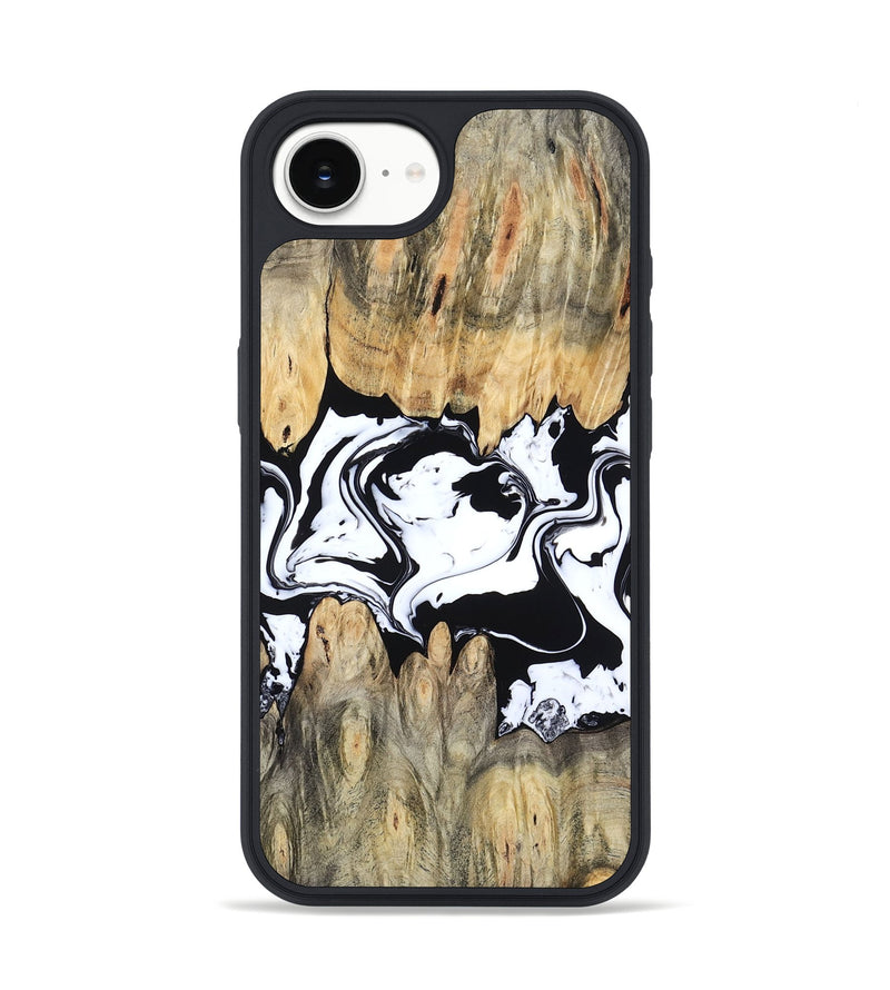 iPhone 16e Wood Phone Case - Norris (Black & White, 802176)
