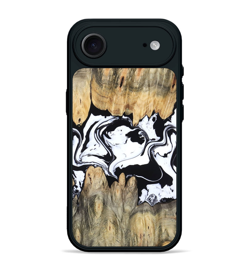 iPhone 17 Air Wood Phone Case - Norris (Black & White, 802176)