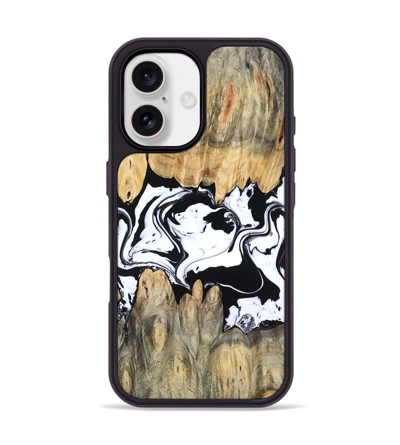 iPhone 17 Wood Phone Case - Norris (Black & White, 802176)