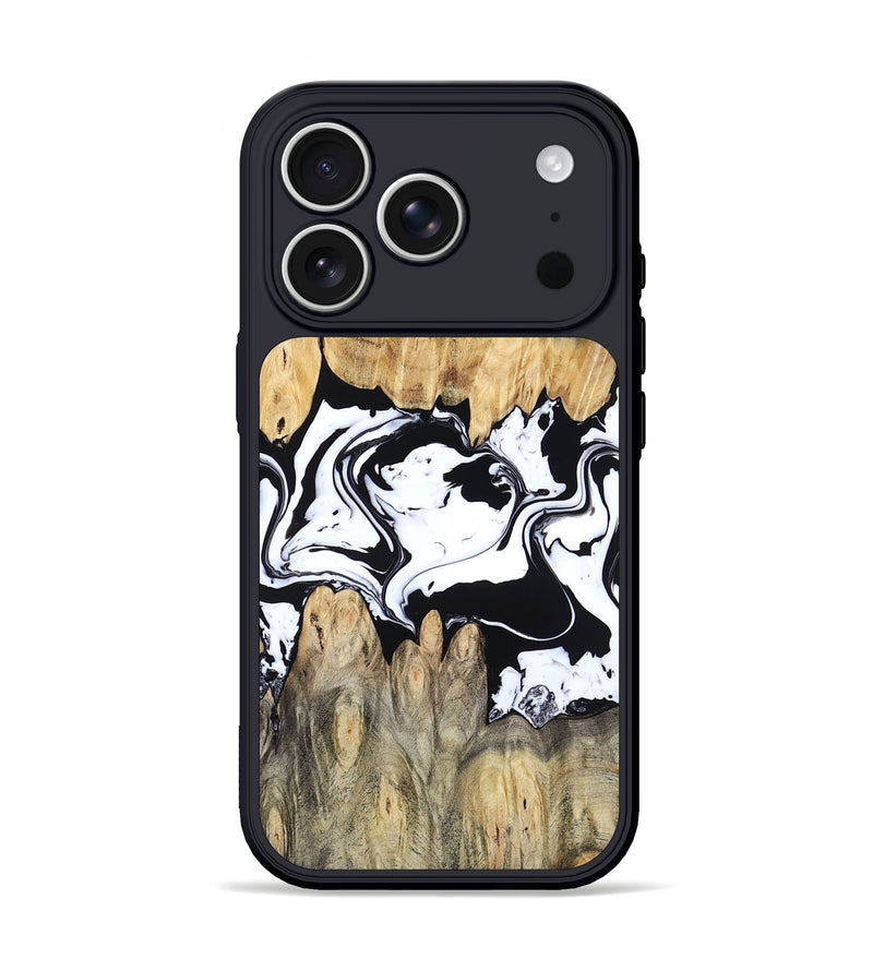 iPhone 17 Pro Wood Phone Case - Norris (Black & White, 802176)