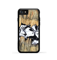 iPhone SE Wood Phone Case - Norris (Black & White, 802176)