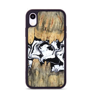 iPhone Xr Wood Phone Case - Norris (Black & White, 802176)