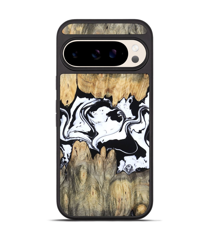 Pixel 10 Wood Phone Case - Norris (Black & White, 802176)