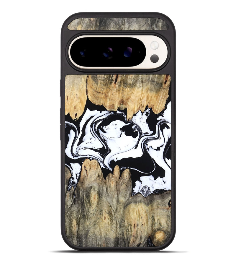 Pixel 10 Pro XL Wood Phone Case - Norris (Black & White, 802176)