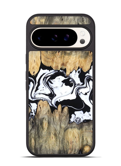 Pixel 9 Pro Wood Phone Case - Norris (Black & White, 802176)