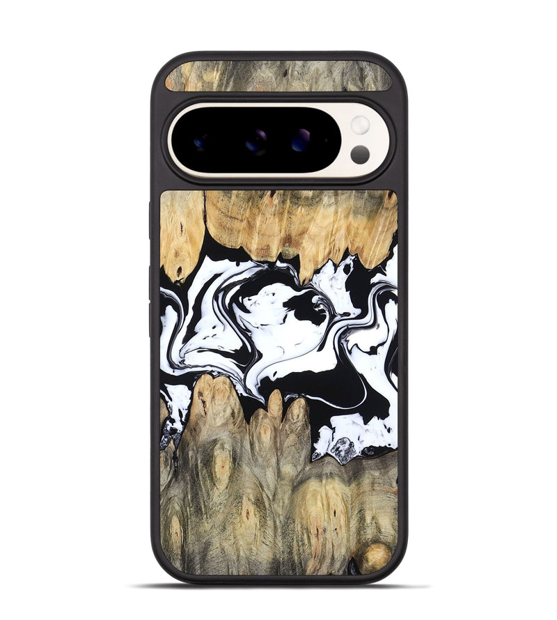 Pixel 9 Pro Wood Phone Case - Norris (Black & White, 802176)