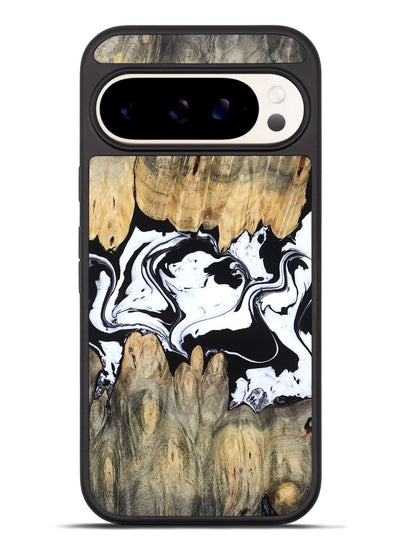 Pixel 9 Pro XL Wood Phone Case - Norris (Black & White, 802176)