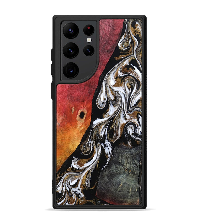 Galaxy S22 Ultra Wood Phone Case - Drake (Black & White, 802177)