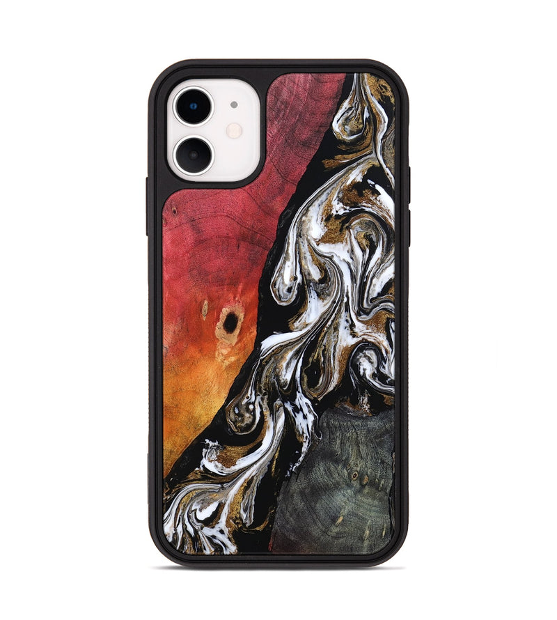 iPhone 11 Wood Phone Case - Drake (Black & White, 802177)