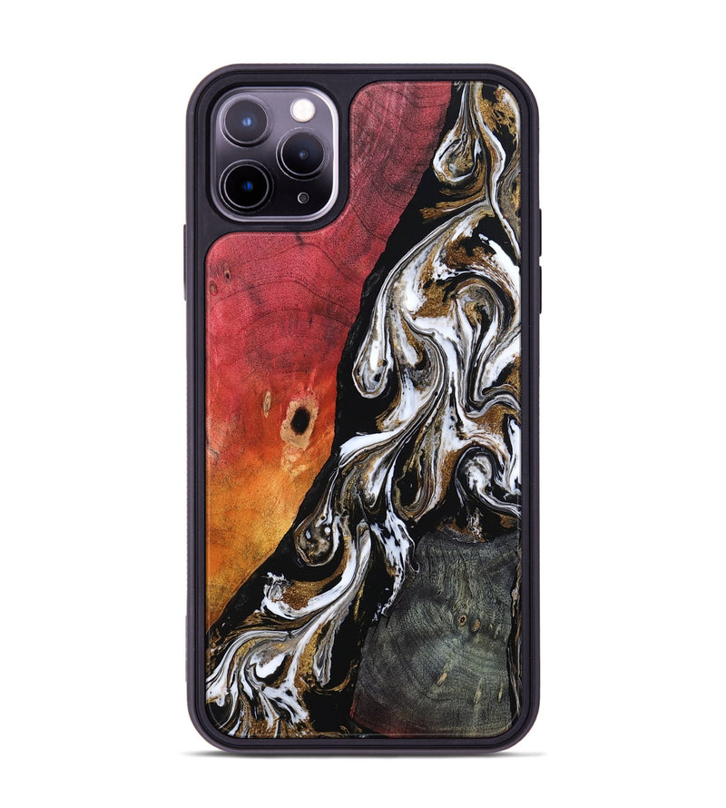 iPhone 11 Pro Max Wood Phone Case - Drake (Black & White, 802177)