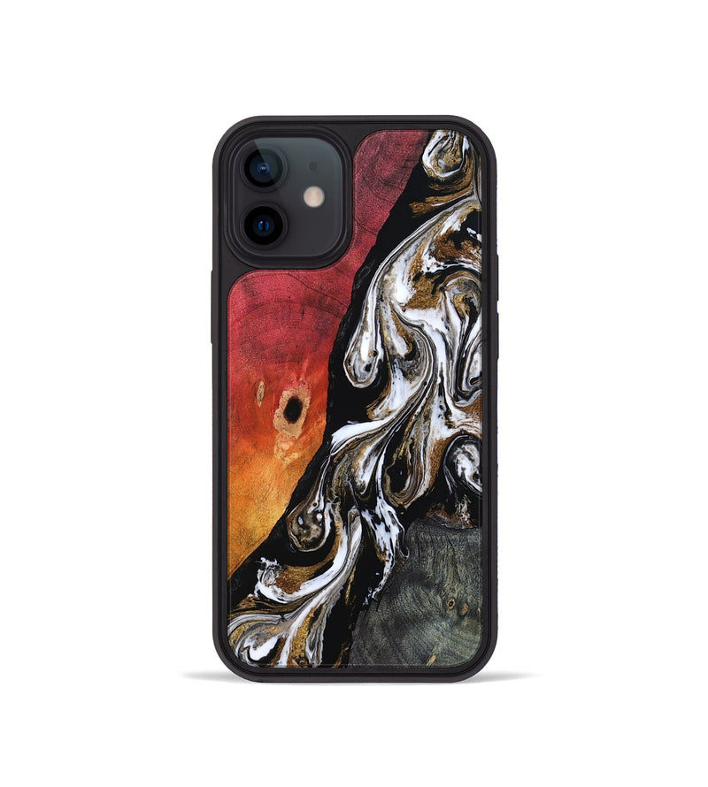 iPhone 12 mini Wood Phone Case - Drake (Black & White, 802177)