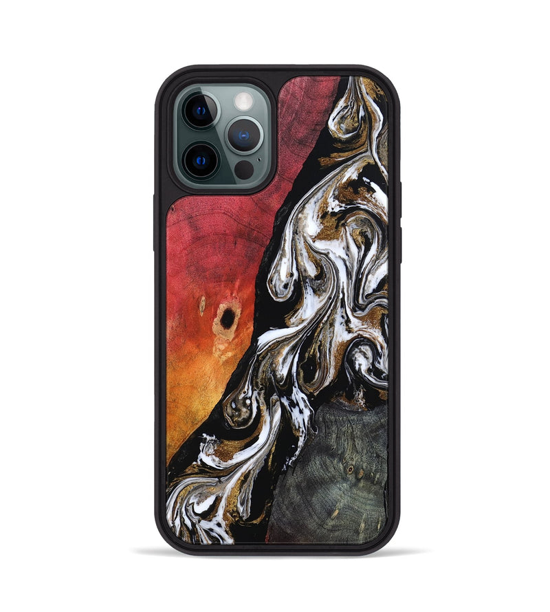 iPhone 12 Pro Wood Phone Case - Drake (Black & White, 802177)
