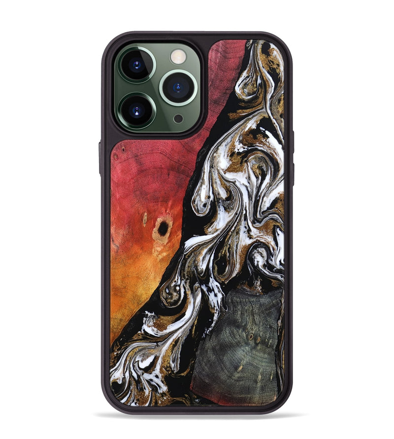 iPhone 13 Pro Max Wood Phone Case - Drake (Black & White, 802177)