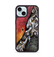 iPhone 15 Wood Phone Case - Drake (Black & White, 802177)