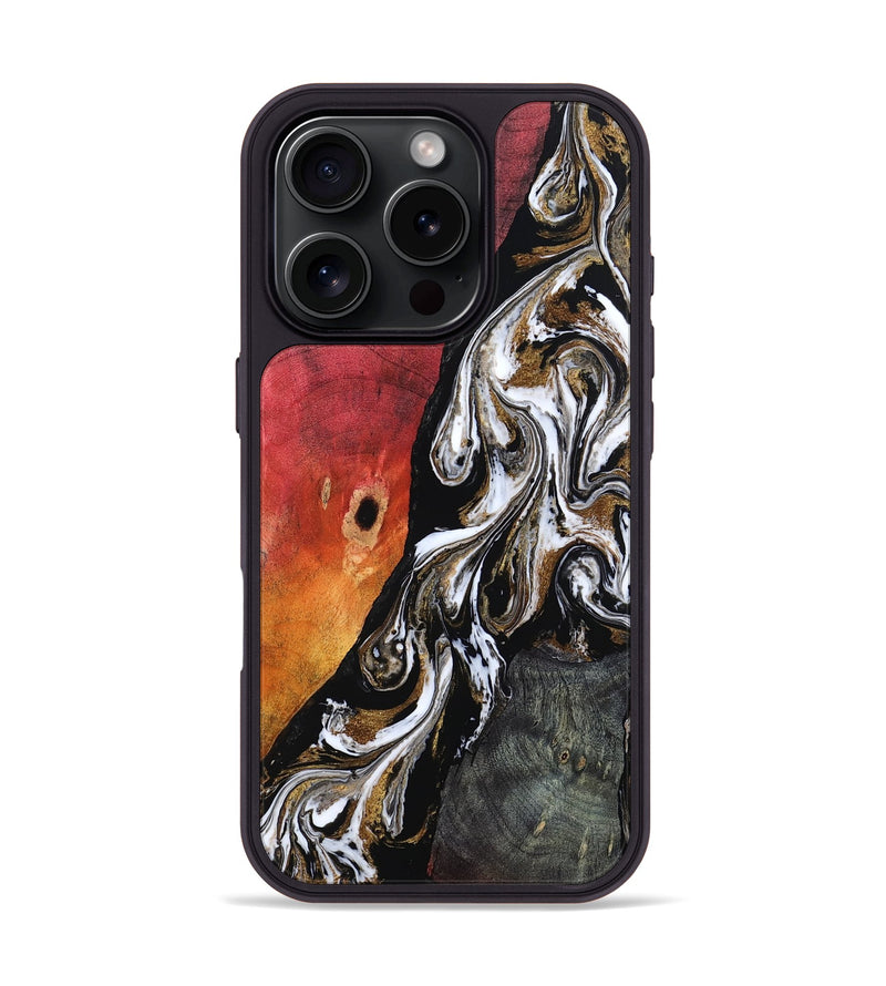 iPhone 16 Pro Wood Phone Case - Drake (Black & White, 802177)