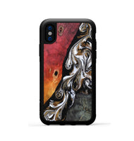 iPhone Xs Wood Phone Case - Drake (Black & White, 802177)